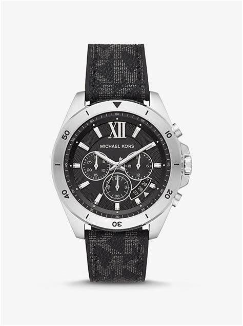 michael kors uhr mit pulsmesser|Oversized Brecken Logo and Silver.